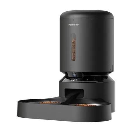 Petlibro Granary camera food dispenser with double bowl, 5L (black)